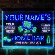 Personalized Whisky Glass Home Bar Deluxe App-Enabled 3-Color LED Light Sign - LED Gift Works