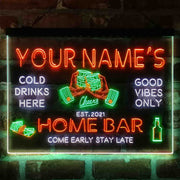 Personalized Whisky Glass Home Bar Deluxe App-Enabled 3-Color LED Light Sign - LED Gift Works