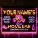 Personalized Whisky Glass Home Bar Deluxe App-Enabled 3-Color LED Light Sign - Way Up Gifts
