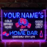 Personalized Whisky Glass Home Bar Deluxe App-Enabled 3-Color LED Light Sign - LED Gift Works
