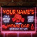 Personalized Whisky Glass Home Bar Deluxe App-Enabled 3-Color LED Light Sign - Way Up Gifts
