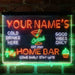 Personalized Cocktail Glass Home Bar Deluxe App-Enabled 3-Color LED Light Sign - Way Up Gifts