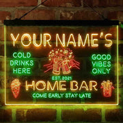 Personalized Beer Mugs Home Bar Deluxe App-Enabled 3-Color LED Light Sign - LED Gift Works