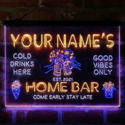 Personalized Beer Mugs Home Bar Deluxe App-Enabled 3-Color LED Light Sign - LED Gift Works