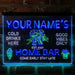 Personalized Beer Mugs Home Bar Deluxe App-Enabled 3-Color LED Light Sign - Way Up Gifts