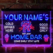 Personalized Beer Mugs Home Bar Deluxe App-Enabled 3-Color LED Light Sign - LED Gift Works