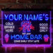 Personalized Beer Mugs Home Bar Deluxe App-Enabled 3-Color LED Light Sign - Way Up Gifts