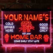 Personalized Beer Mugs Home Bar Deluxe App-Enabled 3-Color LED Light Sign - LED Gift Works
