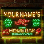 Personalized Beer Party Home Bar Deluxe App-Enabled 3-Color LED Light Sign - LED Gift Works