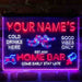 Personalized Beer Party Home Bar Deluxe App-Enabled 3-Color LED Light Sign - Way Up Gifts