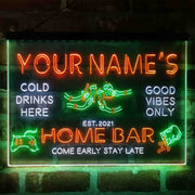 Personalized Beer Party Home Bar Deluxe App-Enabled 3-Color LED Light Sign - LED Gift Works