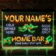 Personalized Beer Party Home Bar Deluxe App-Enabled 3-Color LED Light Sign - LED Gift Works