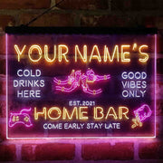 Personalized Beer Party Home Bar Deluxe App-Enabled 3-Color LED Light Sign - LED Gift Works