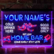Personalized Beer Party Home Bar Deluxe App-Enabled 3-Color LED Light Sign - LED Gift Works