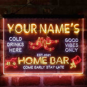 Personalized Beer Party Home Bar Deluxe App-Enabled 3-Color LED Light Sign - LED Gift Works