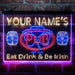 Personalized Irish Pub Shamrock Deluxe App-Enabled 3-Color LED Light Sign - Way Up Gifts