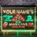 Personalized Man Cave Game Beer Deluxe App-Enabled 3-Color LED Light Sign - Way Up Gifts