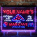 Personalized Man Cave Game Beer Deluxe App-Enabled 3-Color LED Light Sign - Way Up Gifts