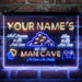Personalized Man Cave Game Beer Deluxe App-Enabled 3-Color LED Light Sign - Way Up Gifts