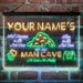 Personalized Man Cave Game Beer Deluxe App-Enabled 3-Color LED Light Sign - Way Up Gifts