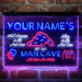 Personalized Man Cave Game Beer Deluxe App-Enabled 3-Color LED Light Sign - Way Up Gifts