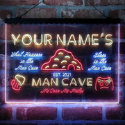 Personalized Man Cave Game Beer Deluxe App-Enabled 3-Color LED Light Sign - LED Gift Works