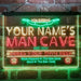 Personalized Cowboy Man Cave Deluxe App-Enabled 3-Color LED Light Sign - Way Up Gifts