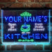 Personalized Kitchen Coffee Cup Deluxe App-Enabled 3-Color LED Light Sign - Way Up Gifts