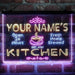 Personalized Kitchen Coffee Cup Deluxe App-Enabled 3-Color LED Light Sign - Way Up Gifts