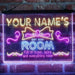 Personalized Girl Kid Bedroom Deluxe App-Enabled 3-Color LED Light Sign - Way Up Gifts