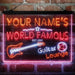 Personalized Guitar Lounge Music Deluxe App-Enabled 3-Color LED Light Sign - Way Up Gifts