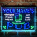 Personalized Neighborhood Pub Deluxe App-Enabled 3-Color LED Light Sign - Way Up Gifts