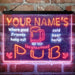 Personalized Neighborhood Pub Deluxe App-Enabled 3-Color LED Light Sign - Way Up Gifts