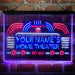 Personalized Home Theater Deluxe App-Enabled 3-Color LED Light Sign - Way Up Gifts