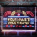 Personalized Home Theater Deluxe App-Enabled 3-Color LED Light Sign - Way Up Gifts