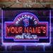 Personalized Home Cinema Deluxe App-Enabled 3-Color LED Light Sign - Way Up Gifts