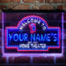 Personalized Home Cinema Deluxe App-Enabled 3-Color LED Light Sign - Way Up Gifts