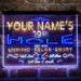 Personalized 19th Hole Golf Club Deluxe App-Enabled 3-Color LED Light Sign - Way Up Gifts