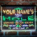 Personalized 19th Hole Golf Club Deluxe App-Enabled 3-Color LED Light Sign - Way Up Gifts