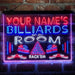 Personalized Billiards Room Deluxe App-Enabled 3-Color LED Light Sign - Way Up Gifts
