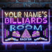 Personalized Billiards Room Deluxe App-Enabled 3-Color LED Light Sign - Way Up Gifts