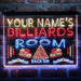 Personalized Billiards Room Deluxe App-Enabled 3-Color LED Light Sign - Way Up Gifts