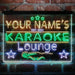 Personalized Karoke Lounge Deluxe App-Enabled 3-Color LED Light Sign - Way Up Gifts