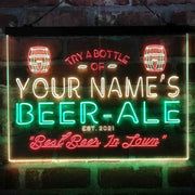 Personalized Bar Beer Ale Pub Deluxe App-Enabled 3-Color LED Light Sign - LED Gift Works