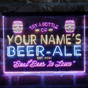Personalized Bar Beer Ale Pub Deluxe App-Enabled 3-Color LED Light Sign - LED Gift Works
