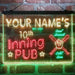 Personalized 10th Inning Pub Deluxe App-Enabled 3-Color LED Light Sign - Way Up Gifts