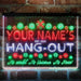 Personalized Hang-Out Man Cave Deluxe App-Enabled 3-Color LED Light Sign - Way Up Gifts