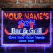 Personalized Grill Kitchen Beer Deluxe App-Enabled 3-Color LED Light Sign - Way Up Gifts