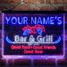 Personalized Grill Kitchen Beer Deluxe App-Enabled 3-Color LED Light Sign - Way Up Gifts