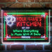 Personalized Kitchen Flower Bistro Deluxe App-Enabled 3-Color LED Light Sign - Way Up Gifts